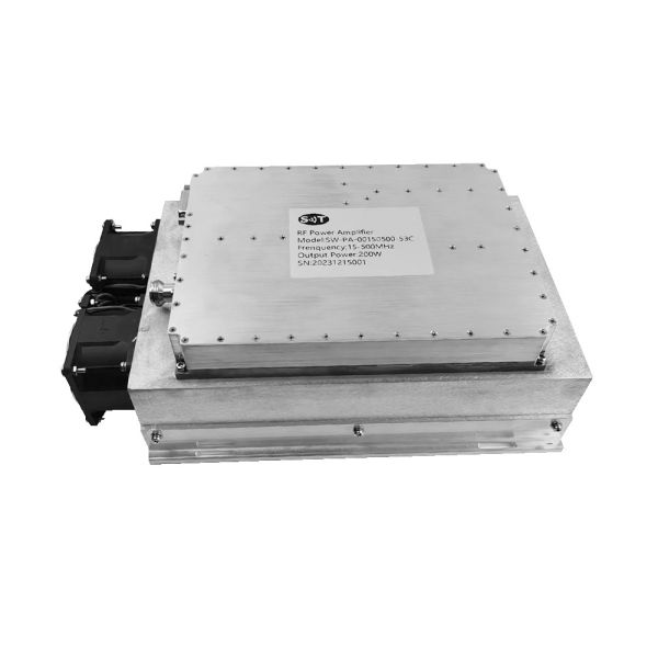 High power density 15-500 MHz Past 53 dBm 44V C Band RF High Frequency Power Amplifier