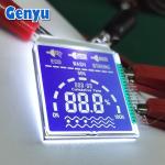 Customized Size Segment LCD Display HTN Blue PIN Connect With White Backlight