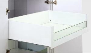 Wholesale Silence Mounting Twin Wall High Inner Drawer With Glass Front Panel Soft Closing from china suppliers