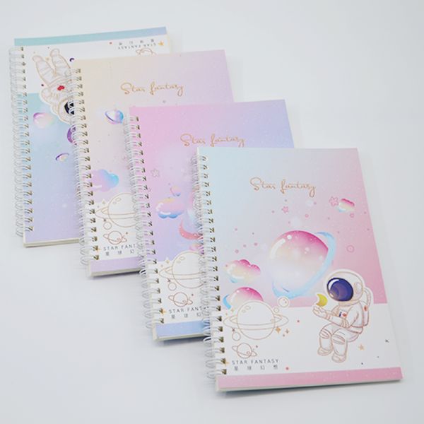 Pink Hard Cover A5 Custom Printing Notebook with Weekly Daily Planner and Paper Material