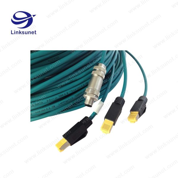 CAT5E / CAT6 26AWG Industrial Ethernet cable wire harness