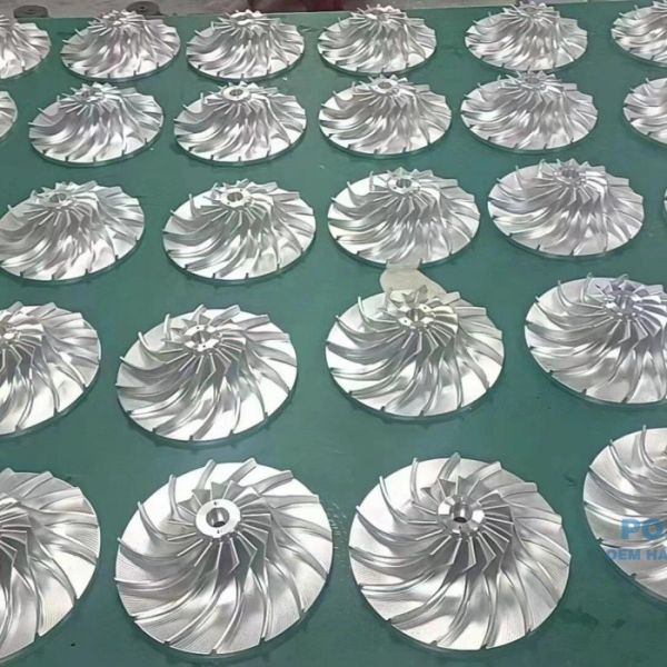 5 Axis Aluminum CNC Machining Milling Compressor Wheel Impeller Pump Impellers