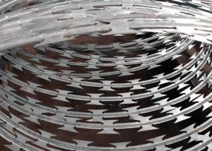 Wholesale Hot Dipped Galvanized Razor Barbed Wire Fence 20cm 30cm Diameter from china suppliers