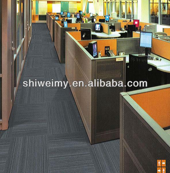Quality Mixed colors stripe multi loop pile public office Nylon 6.6 carpet tile for sale