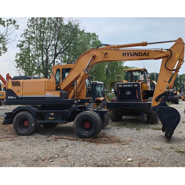 15 Ton Good Quality Used Hyundai 150W-7 Excavator Secondhand Construction Machinery