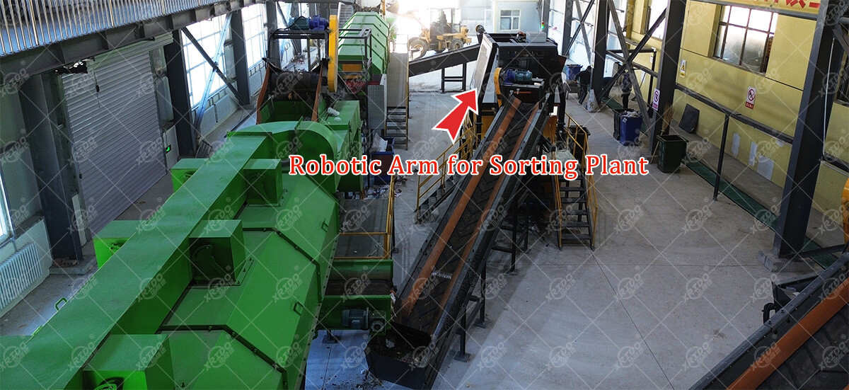 Robotic Arm For Sorting Plant Ai Sorting Machine MSW Robotic Arm Separating Line Light Waste Ai Sorting Machine