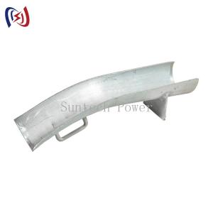 Wholesale Galvanized Steel Bend Plate Cable Protection Guard For Single Roller from china suppliers