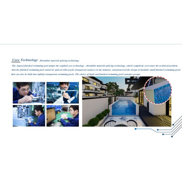 AUPOOL 2000L Series Standard Countercurrent Trainer Long Side Transparent Swimming Pool