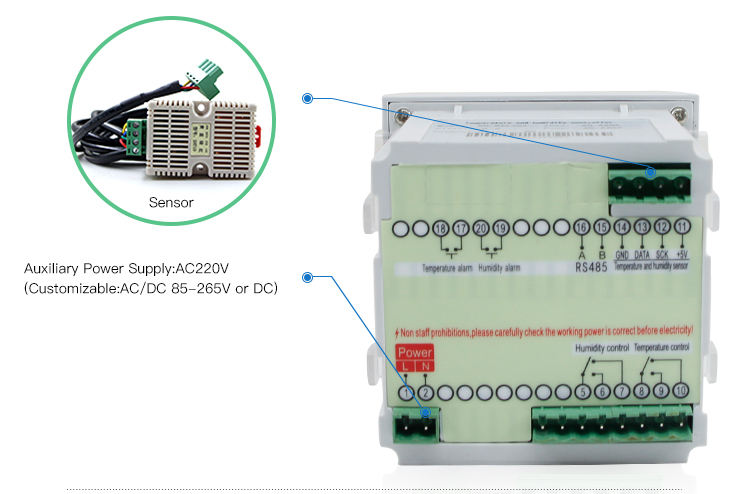 CNWSK-0302 Humidity and Temperature Controller with free sensor