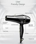 Far Infrared Professional AC Hair Dryer With Diffuser Concentrator