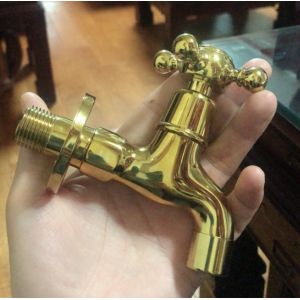 Antique Brass Bibcock 4point ODM Outdoor Faucet Garden Tap