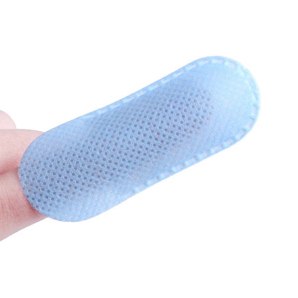 Purple Textured Teeth Wipes Peppermint Disposable Dental Cleaning Wipes MSDS