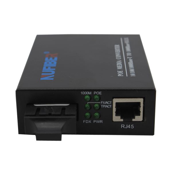 10/100/1000M POE Powered Switch for IEEE802.3af Devices 1310nm 20km SC Fiber to Copper High-Speed