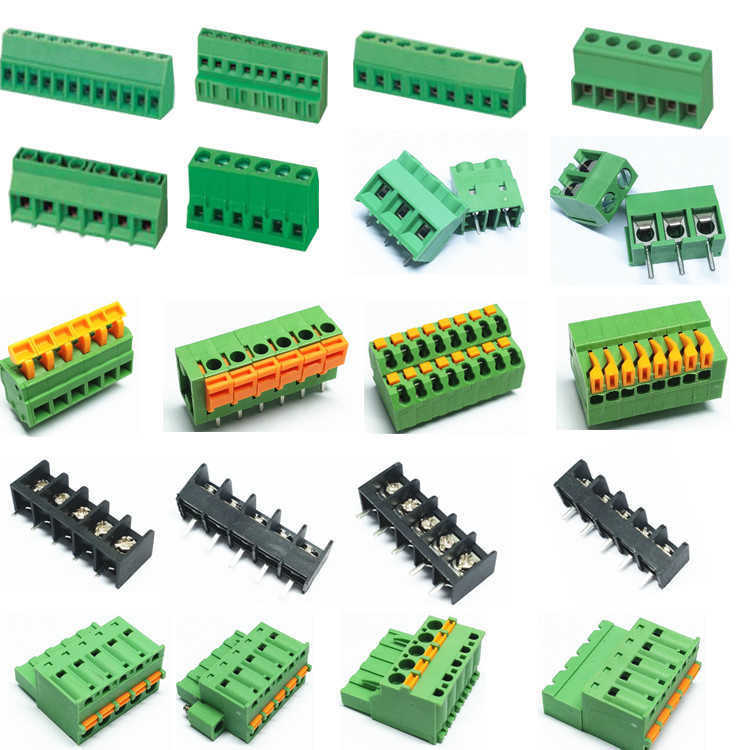 HT396V pluggable terminal blocks 3.81/5.00/5.08/7.62mm ptich header, male pins, shrouded (2 Side) vertical through hole