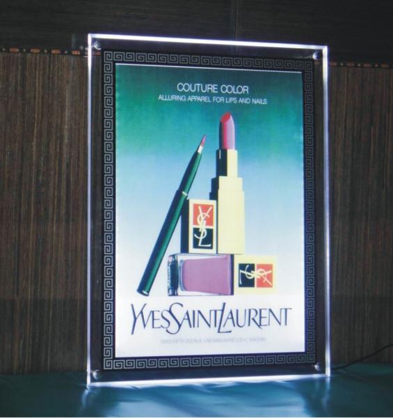 Quality Crystal led light box standing single side for sale