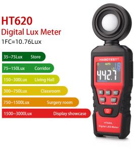 China 10000FC Digital Lux Meter , LCD Bargraph Lux Meter Light Meter on sale