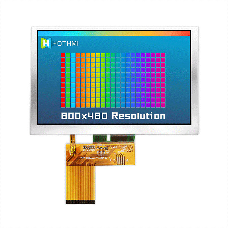 IC 7262 Color TFT Touch Display Screen Multipurpose 5.0 Inch 800x480 Dots TFT-H050A1SVIST6N40