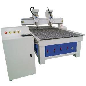 China Double Multihead 4x8 CNC Routers For Woodworking 1300x2500mm on sale