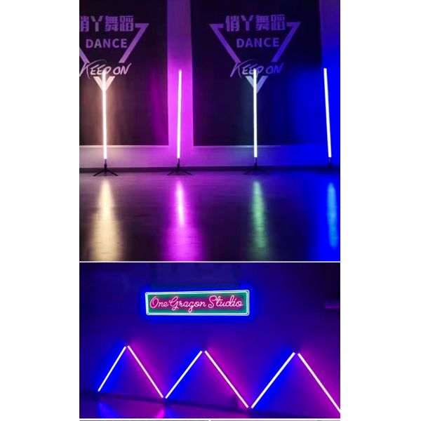 DIY Led Corner Floor Lamp App Control Dimming RGB Floor Corner Stand Lamp