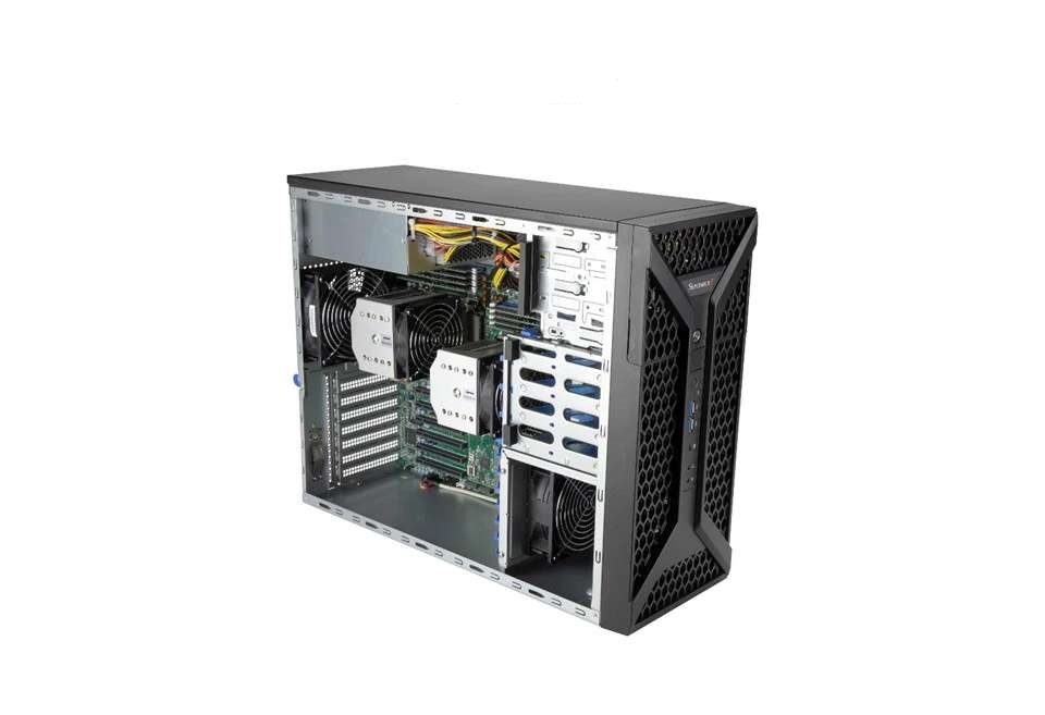 Intel 6346 CPU and 64GB Memory SUPERMICRO SYS-730A-1 Tower System for Network Servers