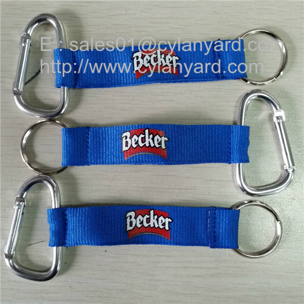 Aluminum carabiner wrist strap lanyards
