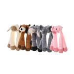 Polyfiber Filling Interactive Plush Dog Toys Sustainable Pet Plush Toys
