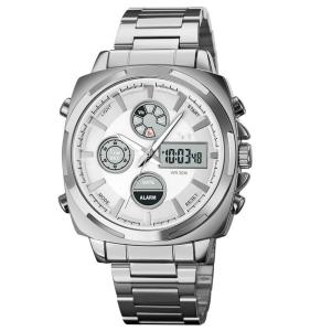 China fashion stainless steel reloj hombre lujo digital analog watches for men digital analog watch 1673 on sale