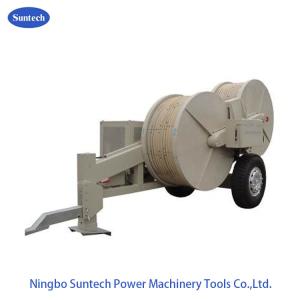 Wholesale MC Nylon Bullwheel 2X55 / 1X100 Transmission Line Stringing Equipment Cable Puller Tensioner from china suppliers