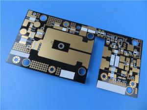 China RF-60TC High Frequency PCB 30mil 0.762mm Double Sided RF PCB with Black Solder Mask Coating Immersion Gold on sale