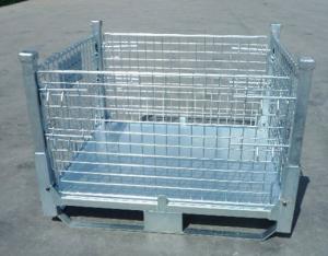 China Warehouse Metal Foldable Pallet Box on sale