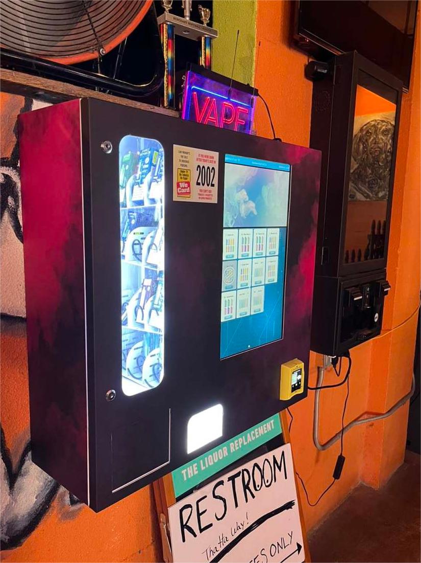 Wall-mounted Mini Smart  Vending Machine for  Tobaco With Age Recognition System