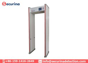15W Security Gate Metal Detector Easy Operation LCD Screen With Passenger Counter
