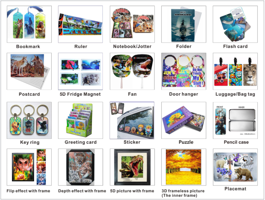 Cartoon Lenticular Waterproof Decals Flip Changing Stickers Anime 3D Motion Sticker for car