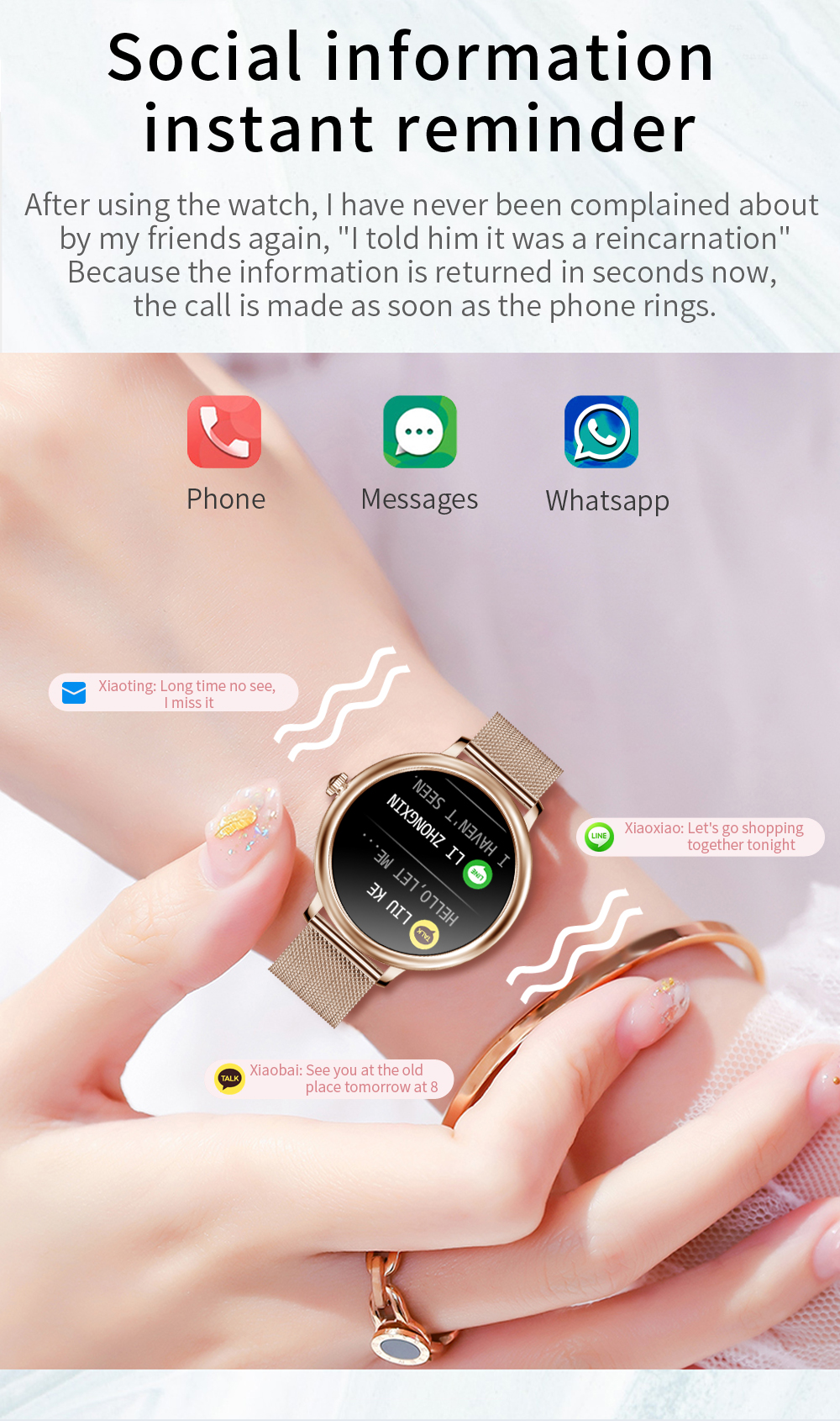 CF90 Smartwatch Android 4.4 Bluetooth CallingVibration Exercise Mode Remote Camera Smart Alarm Weather Forecast