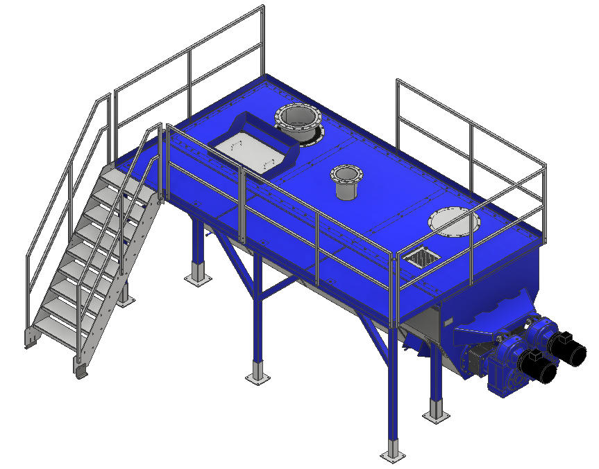 Carbon Steel 6.5m3 2*4kw Animal Rendering Plants