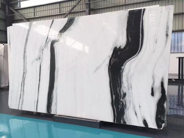 Polished Marble Kitchen Tops Wall Honed Exotic Panda Black White Marble Slabs Tile Stone Block Floor