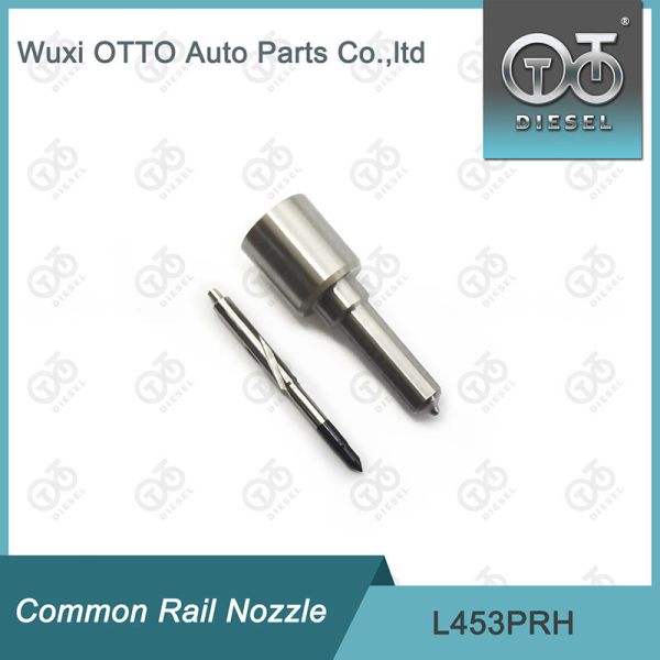 L453PRH Common Rail Nozzle with High Speed Steel for Diesel Fuel Injectors in Silver Finish