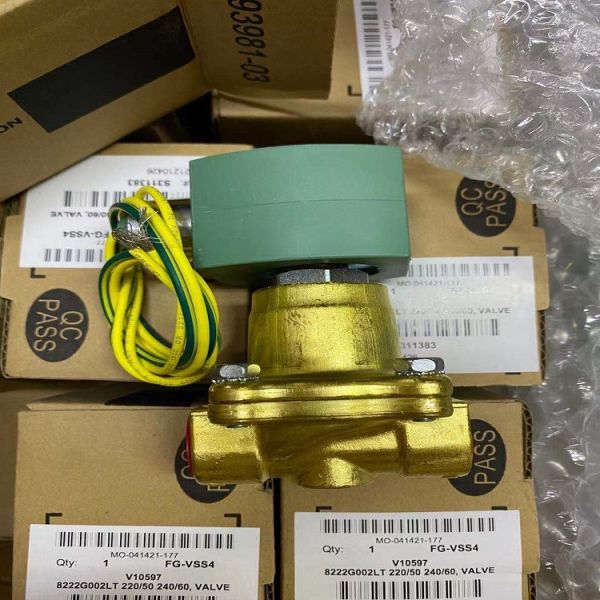 8222G002LT ASCO Solenoid Valve 120/60 10/50 Series 8222 2 Way