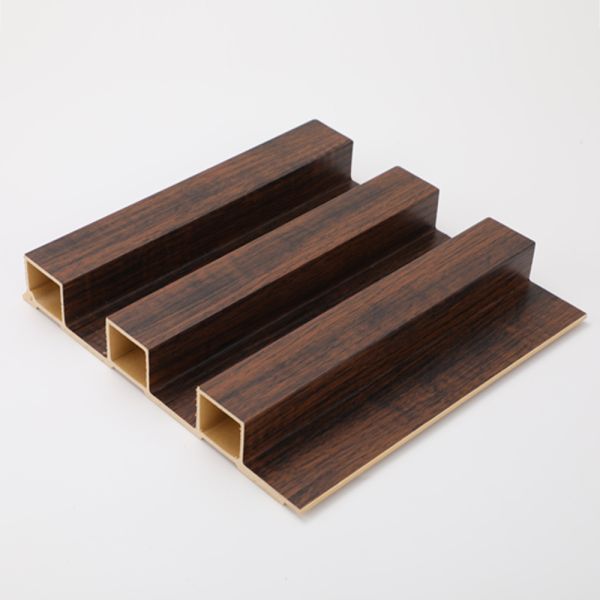 Nano PVC Wood Effect Indoor Fluted Wall Panel for Moisture-Proof Interior Decoration