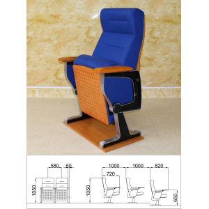 Anti Electrostatic Movie Theater Seat , Removable Folding Auditorium Chairs