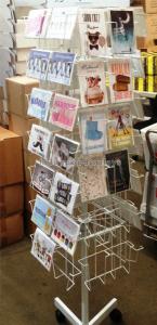 Wholesale Cds Floor Spinner Display Rack Metal Multi - Layer Greeating Card Display Rack from china suppliers