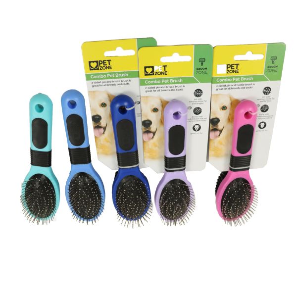 Large Pet Rubber Deshedding Brush For Dogs Cats Grooming Double Sided Flea Comb 206x57x57mm
