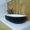 Buy cheap Europe Modern Oval Wash Basin Artificial Stone Bathroom Sink / Counter Top Wash from wholesalers