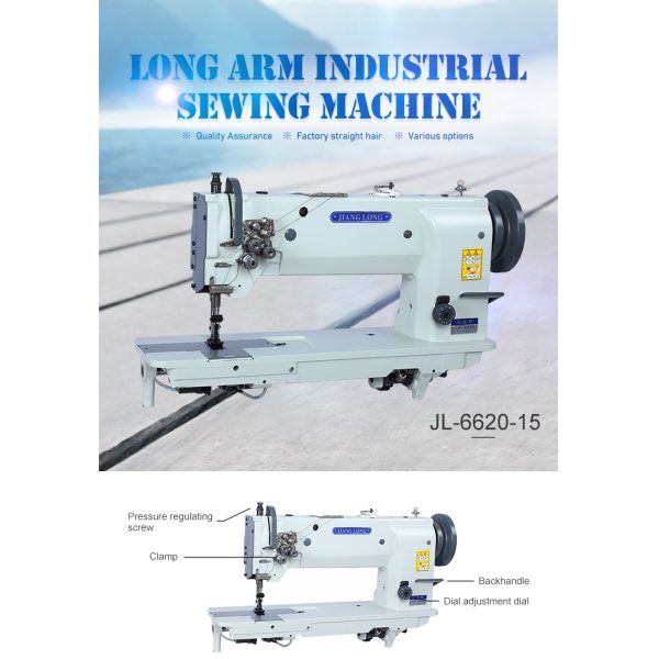 Long Arm 380*150mm Car Seat Needle Feed Sewing Machine