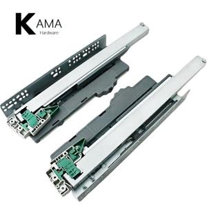 Wholesale 25KGS Foldable KAMA Soft Close Drawer Slides Galvanized Steel Material from china suppliers