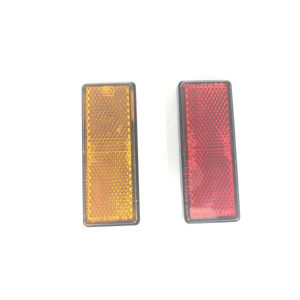 Safety Warning Pmma Trailer Reflectors Square Shape Red Yellow Color