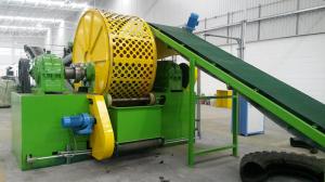 China Two Shaft Tire Recycling Machine Compact Structure Tyre Shredding Machine on sale