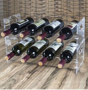 LANGYI Custom Countertop Acrylic Wine Display Stand For Supermaket