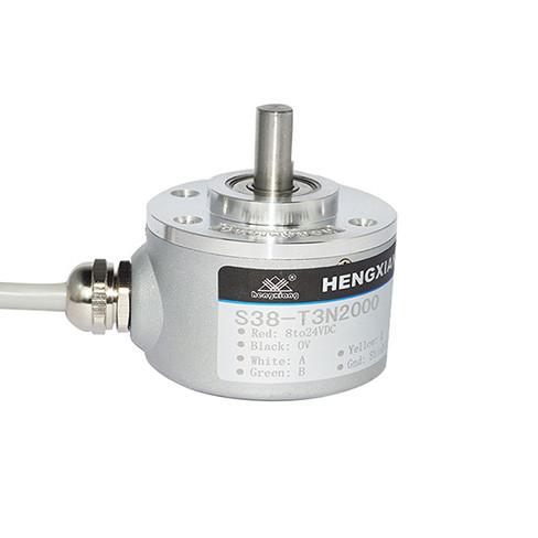 Quality Solid Shaft High Resolution Encoder Small Size ABZ Phase NPN Circuit Signal for sale
