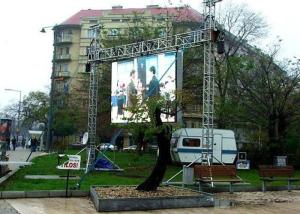 China P6 2R1G1B Outdoor Video Wall LED Display Rental Full Color Light Weight on sale